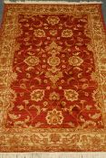 Persian Ziegler rug, red ground,