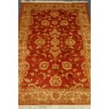 Persian Ziegler rug, red ground,