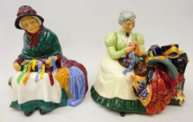 Two Royal Doulton figures comprising 'The Wardrobe Mistress' HN2145 and 'Silks and Ribbons' HN2017