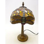 Tiffany style Dragonfly design table lamp,