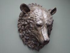 Wall mounted Grizzly Bear model, H46cm Condition Report <a href='//www.