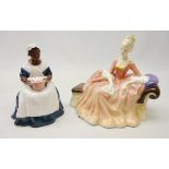 Two Royal Doulton figures comprising 'Royal Governor's Cook' HN2233 and 'Reverie' HN2306 (2)