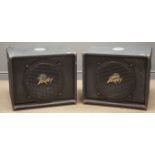 Pair of Peavey Bass Flex speakers, Serial Number 8E-03478560, W63cm, H53cm,
