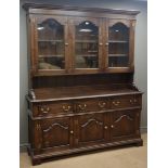 Traditional oak dresser, projecting cornice,