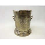 Plated 'Louis Roederer' two handle Champagne bucket,