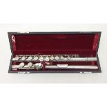 Lafleur silver plated flute in fitted carrying case serial no.