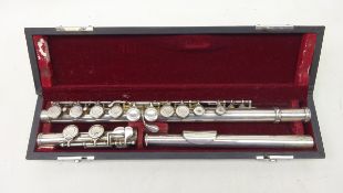 Lafleur silver plated flute in fitted carrying case serial no.