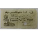 Burling and Driffield five pound banknote, issued for Harding & Co, 3rd September 1880,