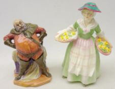 Two Royal Doulton figures - 'Daffy Down Dilly' HN1712 and 'Falstaff' HN2054 Condition