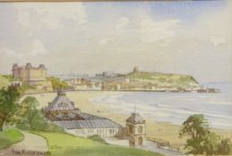 Scarborough South Bay, watercolour signed by Don Micklethwaite (British 1936-),