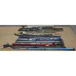 Collection of fishing rods including; Cono-flex 'Nemesis Plus SLR' length 13ft,