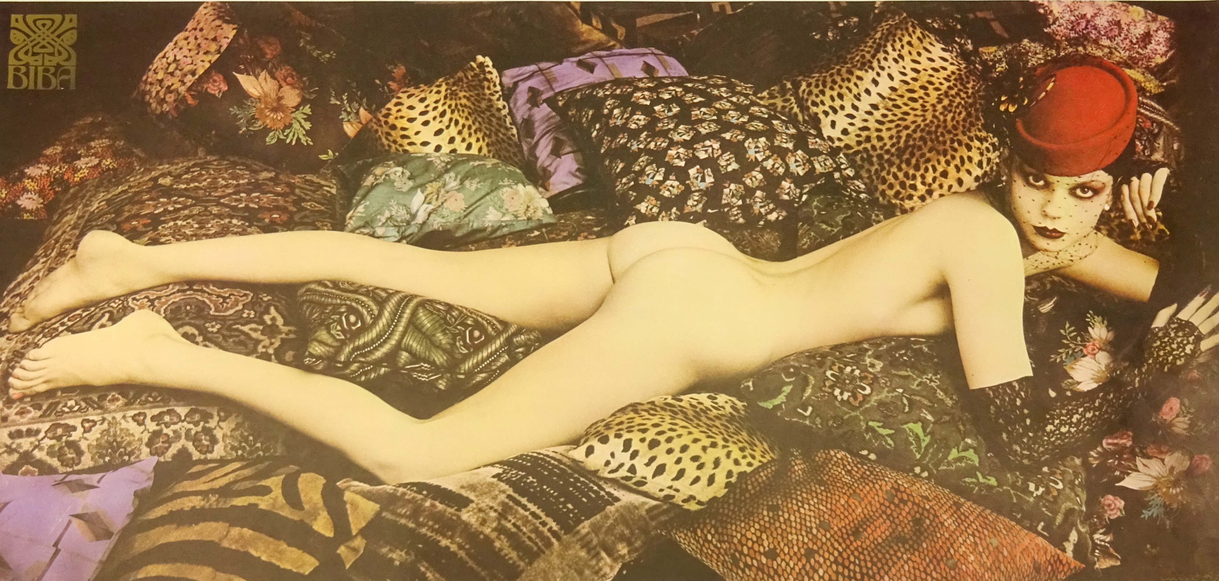 1974 Biba poster photographed by James Wedge for Biba Stores,
