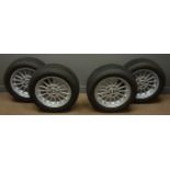 Four BMW 3 Series 16 " Alloys, with Goodyear Eagle Ultra Grip tyres,