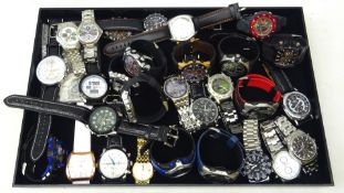 Collection of Gents quartz watches including Accurist, Infantry, Ohsen, Sekonda, etc,