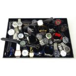 Collection of Gents quartz watches including Accurist, Infantry, Ohsen, Sekonda, etc,