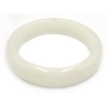 Ivory colour jade bangle Condition Report <a href='//www.davidduggleby.