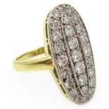 18ct gold brilliant cut diamond,