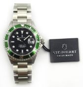 Steinhart Ocean One automatic professional stainless steel Swiss made wristwatch unused with