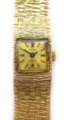 Perona 9ct gold bracelet wristwatch, hallmarked Condition Report Approx 31.