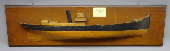 Early 20th century half block model of the Hull Steam Trawler 'Princess Louise' 133' 4'' x 32' 6''