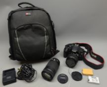 Canon EOS 600D digital camera body with Canon Zoom lenses EF-S 18-55mm 1:3.5-5.