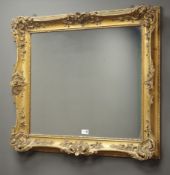 Early 20th century giltwood & gesso framed rectangular wall mirror, W88cm,