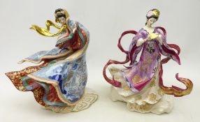 Two limited edition Franklin Mint figure 'Empress of the Snow' and 'The Dragon King's Daughter' by