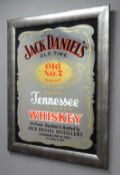 Jack Daniel's Whiskey advertising style mirror,