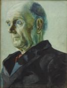 Portrait of a Gentleman, late 19th century watercolour signed verso by J H Lewis