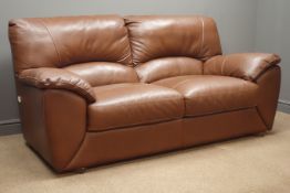 Three seat sofa (W192cm), and matching two seat sofa (W155cm),