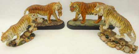 Four Tiger models, two by Regency and two by Academy,