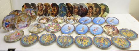 Four Royal Worcester plates in the Four Seasons,