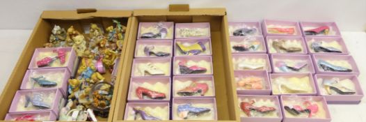 Twenty-eight Leonardo Collection 'If The Shoe Fits' boxed shoe models,