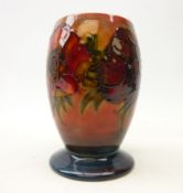 Moorcroft 'Flambe Anemone' pattern footed vase,