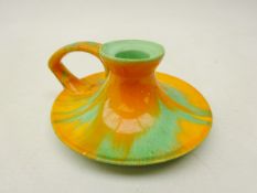 1930's Shelley drip glaze chamber stick,