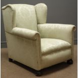 Early 20th century wingback armchair,