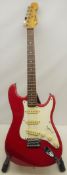 Encore electric guitar, in red, L99cm,