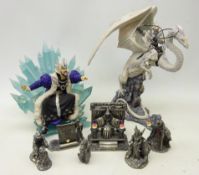 Two Enchantica limited edition figures 'Vrorst on His Ice Throne' and 'Snowthorn & Wargren',