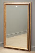 Rectangular bevel edged mirror in painted frame, W71cm,