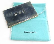 Tiffany silver card case hallmarked