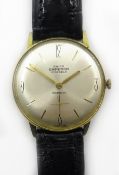 Gentleman's Swiss Emperor Incabloc gold- plated and stainless steel manual wristwatch