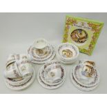 Royal Doulton 'Brambly Hedge Winter' teaware comprising eight trios, tea spare tea plates,