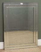 Rectangular mirror, staggered edges, W60cm,