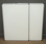 Two dry white boards (90cm x 60cm) and a selection of smaller display and white boards