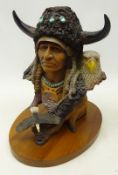 J.H. Boone figure of a Native American, 'Betrayal', by Neil J.