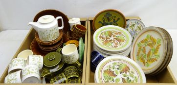 Hornsea tea ware including 'Fleur', 'Saffron' and 'Heirloom', Celtic pottery,