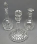 Waterford Lismore pattern ships decanter,