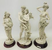 Three Giuseppe Armani figures, dated 1991 and 92,