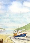 'Flamborough Lifeboat on the Slipway',