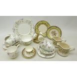 Art Deco Royal Albert tea set for five decorated with floral sprays no.